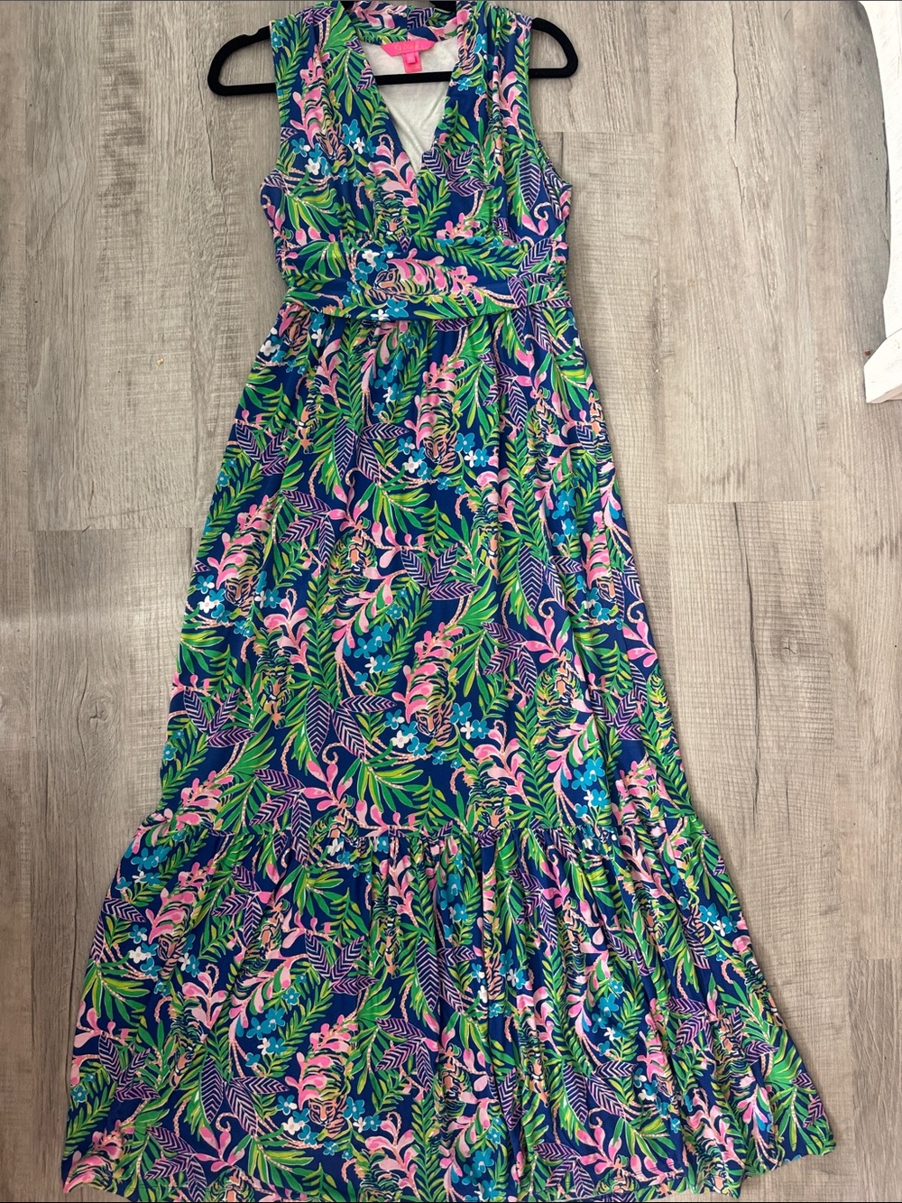Lilly Pulitzer Pearce Maxi- Borealis Blue , how you like me prowl print